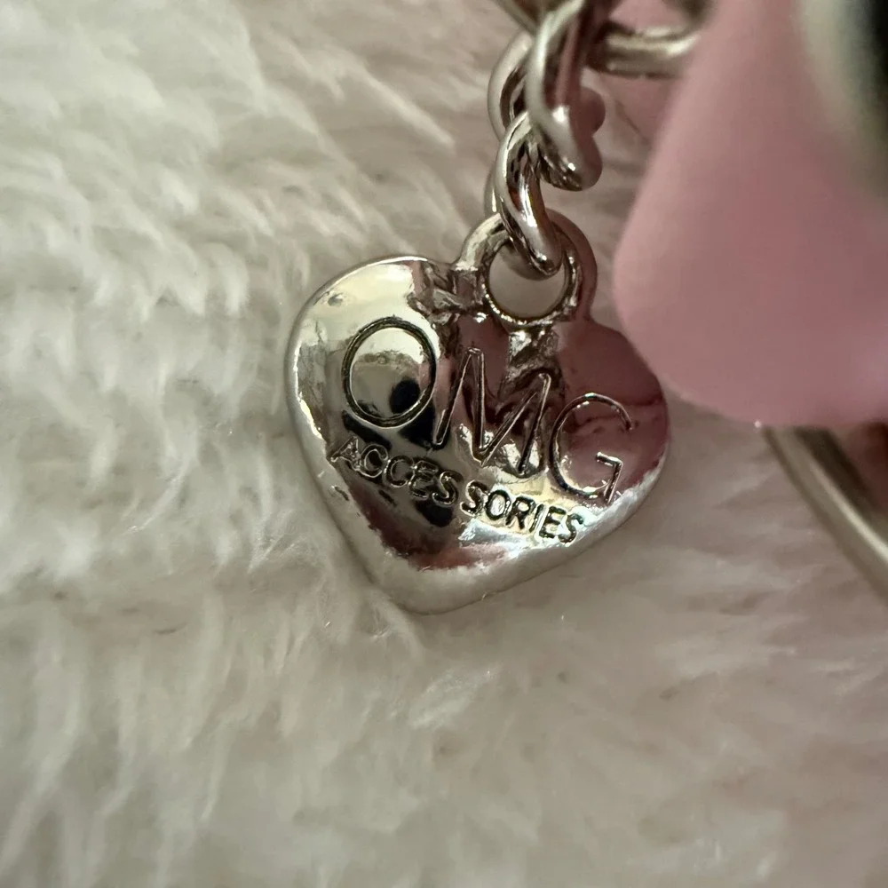 OMG Accessories Unicorn Crossbody‎ Purse Pink Plaid Butterfly Rhinestone Girls